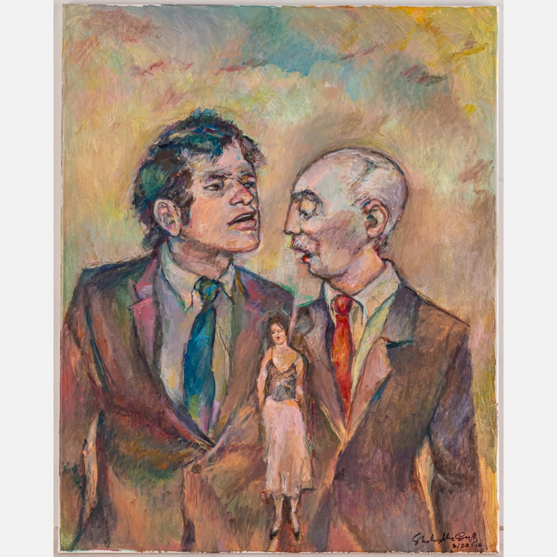 Shirley Aley Campbell (American, 1925-2018): Shirley Aley Campbell (American, 1925-2018) Untitled, Acrylic on canvas, Signed and dated lower right. H: 30 W: 24 in. From the collection of Carol Rosenberg