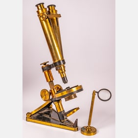 An R & J Beck Compound Binocular Microscope, No 5767