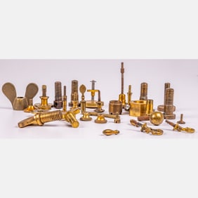 Collection of Assorted Brass Microscope Parts