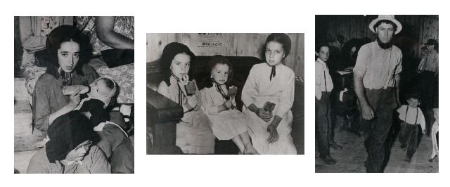 Perry T. Cragg (1894-1970) A Group of Photographs,: Perry T. Cragg (1894-1970) A Group of Three Photographs, Silver gelatin print, Comprising of: Three Amish Children and Yankee Confection Amish Mother and Child Amish Father and Son Height: 10.38 Width