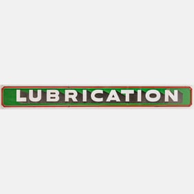 Sinclair Lubrication Porcelain Enamel Sign