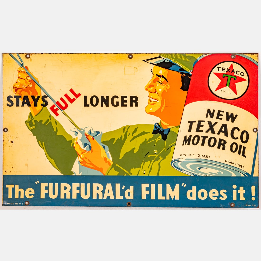 Texaco Motor Oil Sign (1 of 6)