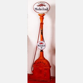 Mobiloil Gargoyle One-Piece Baked Globe