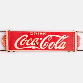 Coca Cola Porcelain Door Push Sign
