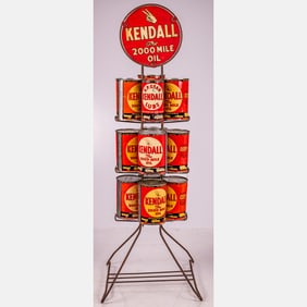 Kendall Motor Oil Service Station Display Rack