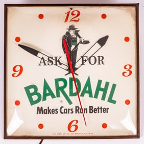 Bardahl Advertising Clock