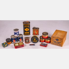 Collection Of Auto Compounds, Oils And Putties