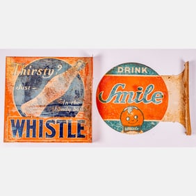 Two Soda Flange Signs