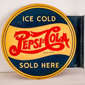 Pepsi-Cola Flange Sign