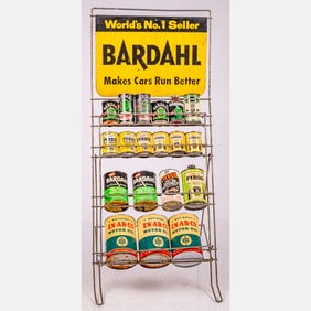 Bardahl Wire Display Stand With Oil Cans