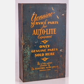 Auto-Lite Parts Cabinet