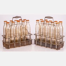 Shell Oil Bottles With Caps In Carriers