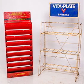 Two Service Station Display Racks