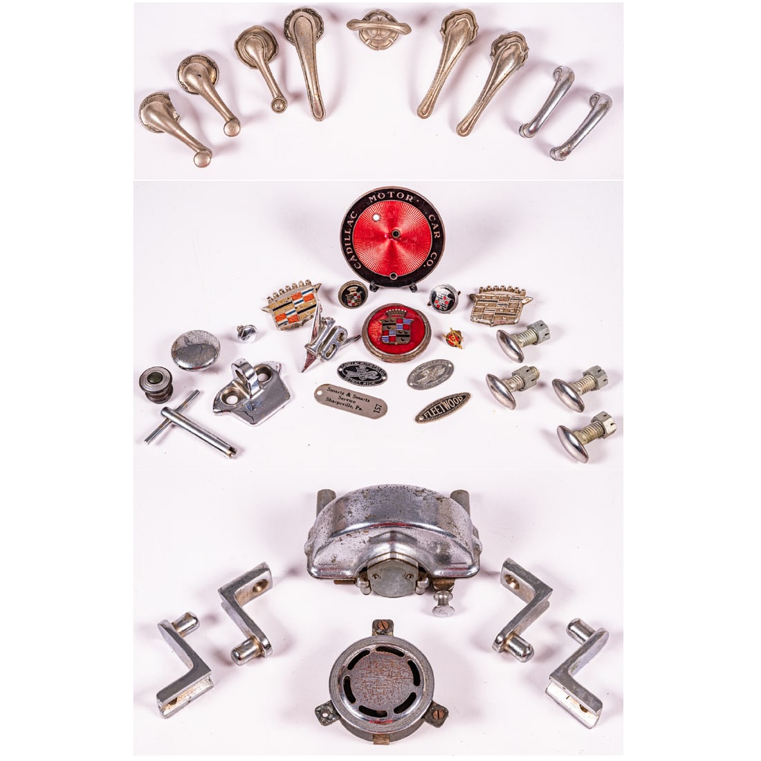 Collection Of Antique Automobile Parts And Emblems (1 of 10)