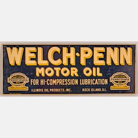 Welch-Penn Motor Oil Sign