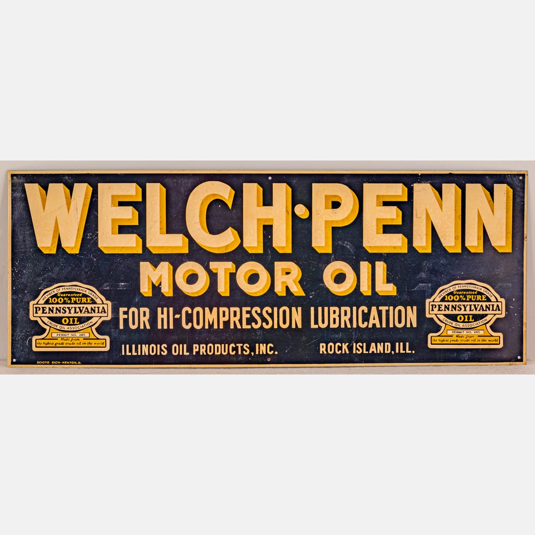 Welch-Penn Motor Oil Sign (1 of 5)