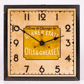 Quaker State Advertising Clock