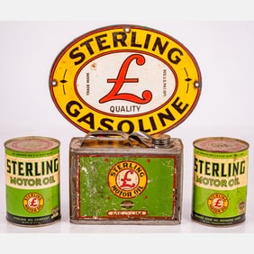 Four Sterling Motor Oil By Quaker State Items