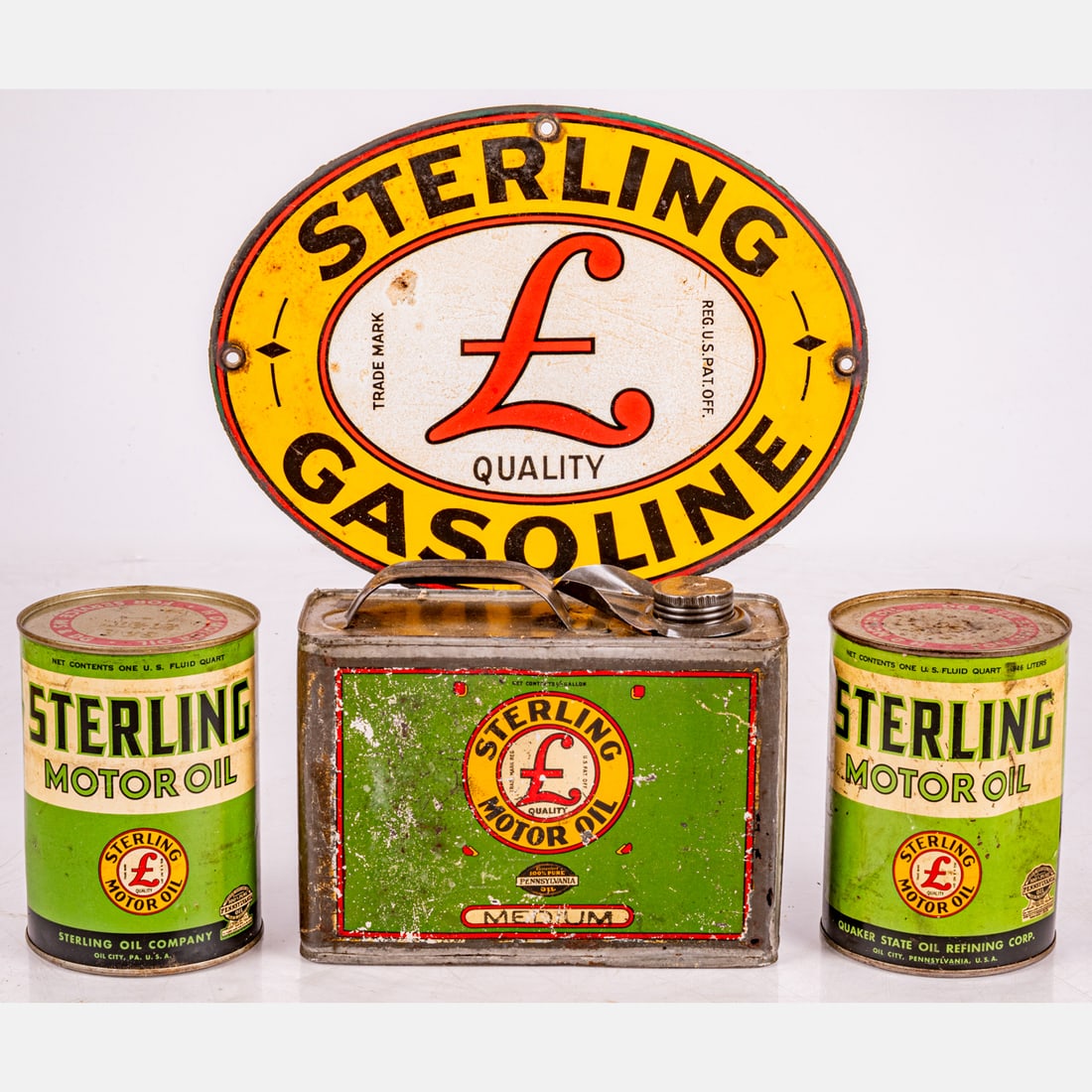 Four Sterling Motor Oil By Quaker State Items (1 of 7)