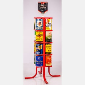 Penn Drake Oil Can Display