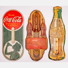 Coca-Cola Thermometer Signs