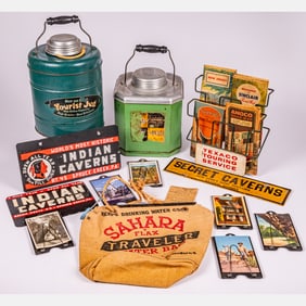 Collection Of Petroliana Themed Articles Pertaining To Travel