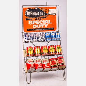 Bardahl Wire Display Stand With Oil Cans