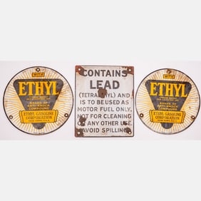 Collection Of Gasoline Signs