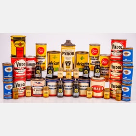 Collection Of Petroliana Themed Items