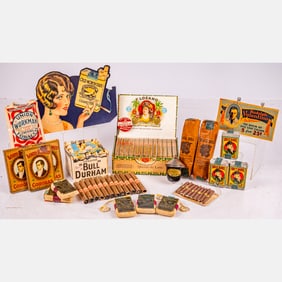 Collection Of Cigars, Tobacco And Related Display Items