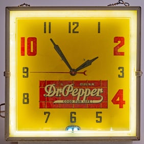 Dr. Pepper Advertising Clock