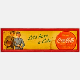 Coca-Cola Framed Sign