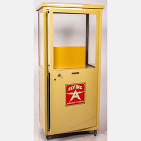 Flying A Gasoline Metal Cabinet
