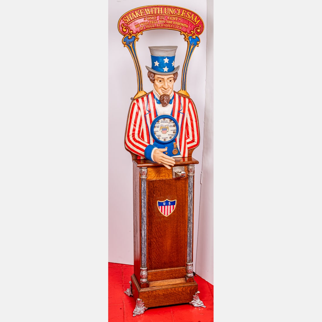 Reproduction 25¢ Shake With Uncle Sam Strength Tester (1 of 7)