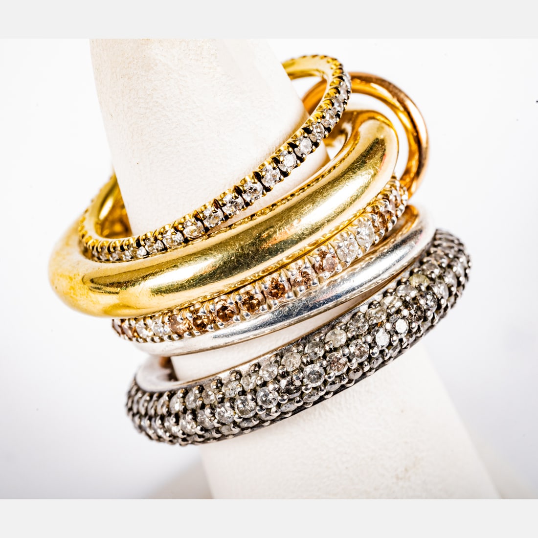 Spinelli Kilcollin Diamond, 18kt Yellow Gold And Sterling Silver Ring (1 of 4)