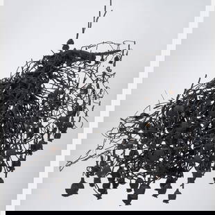 Petah Coyne (American, b. 1953): Petah Coyne (American, b. 1953) Untitled #674, 1991, Mixed media hanging sculpture, Unsigned. H: 38 W: 19 D: 19 in. Property from the Toby Devan Lewis Collection. Galerie Lelong, New York.