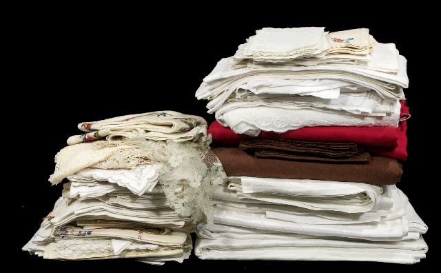 A Miscellaneous Collection of Vintage Table Linen: A Miscellaneous Collection of Vintage Table Linens, 20th Century.