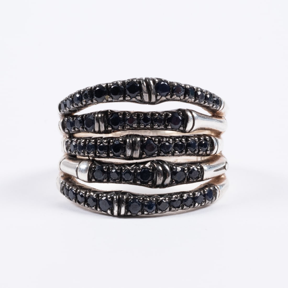 John Hardy Black Diamond & Silver Ring (1 of 5)