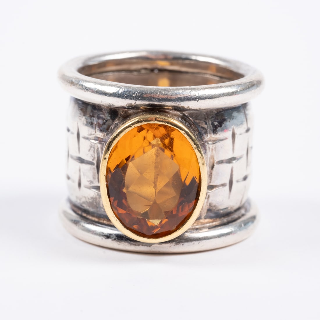 18kt Gold, Citrine And Silver Ring (1 of 5)