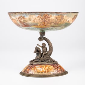 Austrian Silver and Enamel Table Ornament