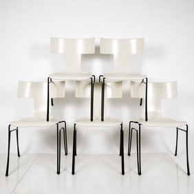 Five Anziano Chairs, John Hutton for Donghia