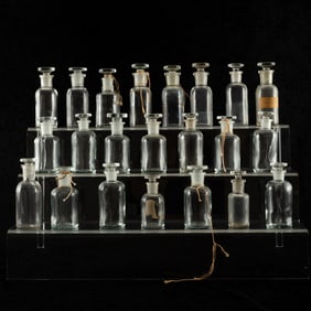 Glass and Radium Glass Apothecary Bottles