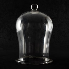 Large Laboratory Glass Domed Bell Jar Vacuum Chamber
