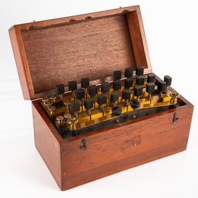 A Wheatstone Bridge in a Teak and Brass Case