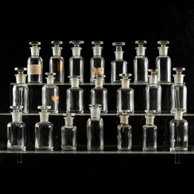 Glass and Radium Glass Apothecary Bottles