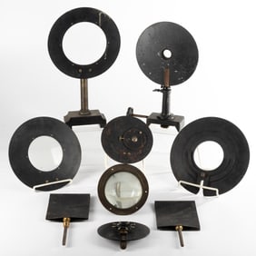 A Group of Scientific Laboratory Lenses and Components