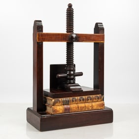 An English Mahogany Book Press