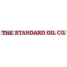 The Standard Oil Co. Porcelain Enamel Service Station Sign