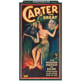 Carter The Great Lithograph Poster