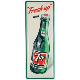 SST Fresh Up with 7up Bottle Sign
